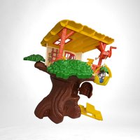 1975 Hasbro Romper Room Weebles Treehouse Playset