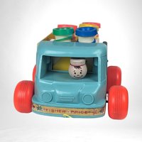1965 Fisher Price Milk Wagon Pull Toy