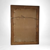 Vintage Print of Angel Michael Defeating Lucifer, 17x13" Framed