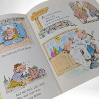 Vintage 1973 Mother Goose Book | Illustrated by Aurelius Battaglia | Classic Nursery Rhymes | 8x8 Softcover