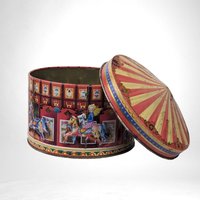 Vintage Carousel Metal Tin
