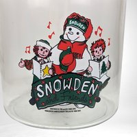 Vintage Anchor Hocking Snowden and Friends Raggedy Ann and Andy Clear Glass Cookie Jar