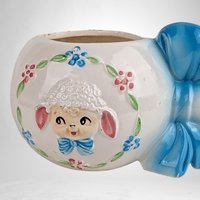 Vintage Rubins Baby Rattle Planter