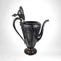 Vintage Wilcox International Silver Plated Coffee Set, Paisley Pattern, 7032, Coffee Pot, Creamer and Sugar
