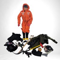 1990s Hasbro GI Joe Action Figure Orange Outfit with Accessories