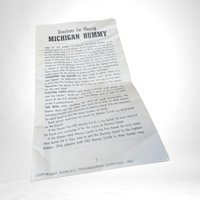 Vintage Transogram Michigan Rummy Plastic Play Tray