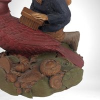 1986 Tom Clark Gnome "Stan" Brushing a Cardinal Figure