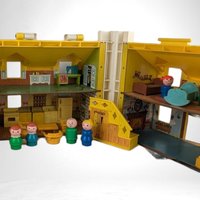 1969 Fisher Price Family Play House with Accessories