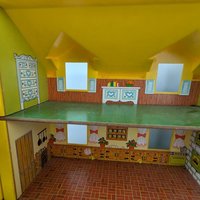 1969 Fisher Price Family Play House with Accessories