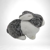 1993 Gund Gray and White Plush Bunny