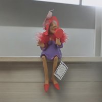 2003 Oh You Doll Marilyn Shelf Sitter, Red Hat Society
