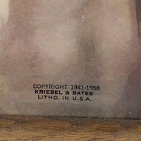 Vintage Warner Sallman Head of Christ Framed Litho (22.5x18.5") Wall Art