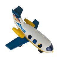 Vintage LIttle People Jet Airplane with People, Break on Tail