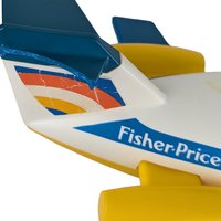 Vintage LIttle People Jet Airplane with People, Break on Tail