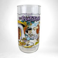 Flintstones Glasses | Set of 4 |  Hardee's 1991 | Fred, Wilma, Barney, Betty
