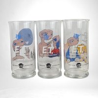 Set of 3 1982 Pizza Hut E.T Glasses