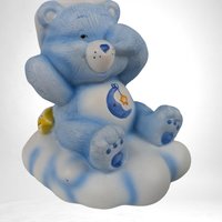 Vintage 80s American Greetings Care Bears Bedtime Bear Lamp, Paint Loss