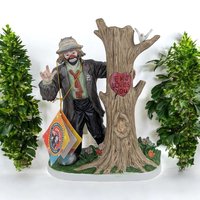 Collectible Emmett Kelly Jr. Figurine | "I Love You" | 1996 | Flambro