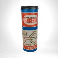 Vintage Tinkertoy Teck Set | Classic Educational Building Toy | Retro Fun for Kids and Collectors