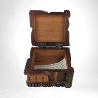 Unique Vintage Dream Box | Hand-Carved Wood | Honduras