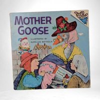 Vintage 1973 Mother Goose Book | Illustrated by Aurelius Battaglia | Classic Nursery Rhymes | 8x8 Softcover