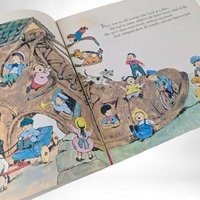 Vintage 1973 Mother Goose Book | Illustrated by Aurelius Battaglia | Classic Nursery Rhymes | 8x8 Softcover