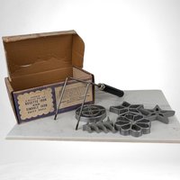 Vintage Nordic Ware Double Rosette & Timbale Iron, Cookie Mold, Pastry Shell, Scandinavian Treats, Baking