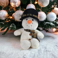 Vintage Russ Snowflake Plush Snowman
