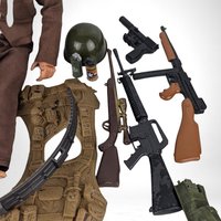 1990s Hasbro GI Joe Action Figure with Accessories