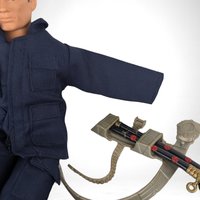 1990s Hasbro GI Joe Action Figure in Blue Outfit | Vintage Collectible Toy with Accessories | Missing Arm | Great for Parts or Restoration