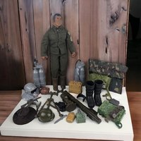 1990s Hasbro GI Joe Action Figure in Green Outfit with Accessories – Vintage Collectible Toy for Fans