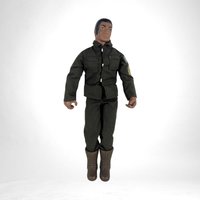 1990s Hasbro GI Joe Action Figure in Green Outfit with Accessories – Vintage Collectible Toy for Fans