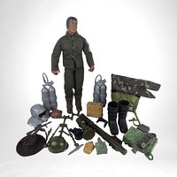 1990s Hasbro GI Joe Action Figure in Green Outfit with Accessories – Vintage Collectible Toy for Fans