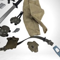 1990s Hasbro GI Joe Action Figure Camo Outfit with Accessories