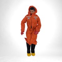 1990s Hasbro GI Joe Action Figure Orange Outfit with Accessories