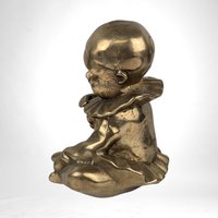 Vintage Brass Pierrot Clown Figure | 5" Tall | Collectible Figurine | Home Decor Accent | Gift for Clown Enthusiast