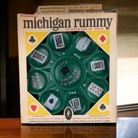 Vintage Transogram Michigan Rummy Plastic Play Tray