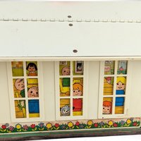 Vintage Fisher-Price Schoolhouse 923 | Nostalgic Playset with Flaws | 70s Toy |  Restoration Project