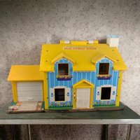1969 Fisher Price Family Play House with Accessories