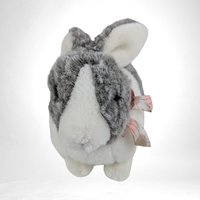 1993 Gund Gray and White Plush Bunny