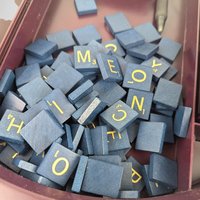 Vintage 50th Anniversary Scrabble Game | Milton Bradley | Turntable | Excellent Condition w/ Word List Book