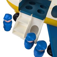 Vintage LIttle People Jet Airplane with People, Break on Tail