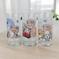 Set of 3 1982 Pizza Hut E.T Glasses