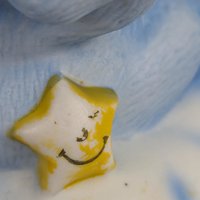 Vintage 80s American Greetings Care Bears Bedtime Bear Lamp, Paint Loss