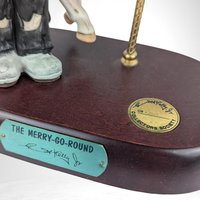 Vintage 1989 Emmett Kelly Jr. "The Merry-Go-Round" Porcelain Figurine - Limited Edition Clown with Child - Circus Collectible
