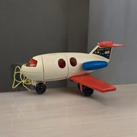 Vintage Fisher Price Little People Jet | Toy Airplane | 13.5" Long