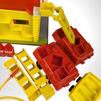 Vintage 1973 Playskool Rescue Center Playset - 470, with Accessories