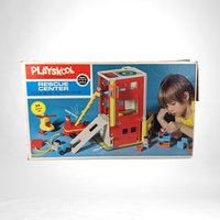Vintage 1973 Playskool Rescue Center Playset - 470, with Accessories