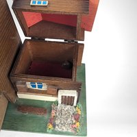 Vintage Wooden Windmill Jewelry Box - Musical, Rotating Windmill, Storage with Charm