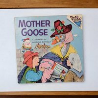 Vintage 1973 Mother Goose Book | Illustrated by Aurelius Battaglia | Classic Nursery Rhymes | 8x8 Softcover